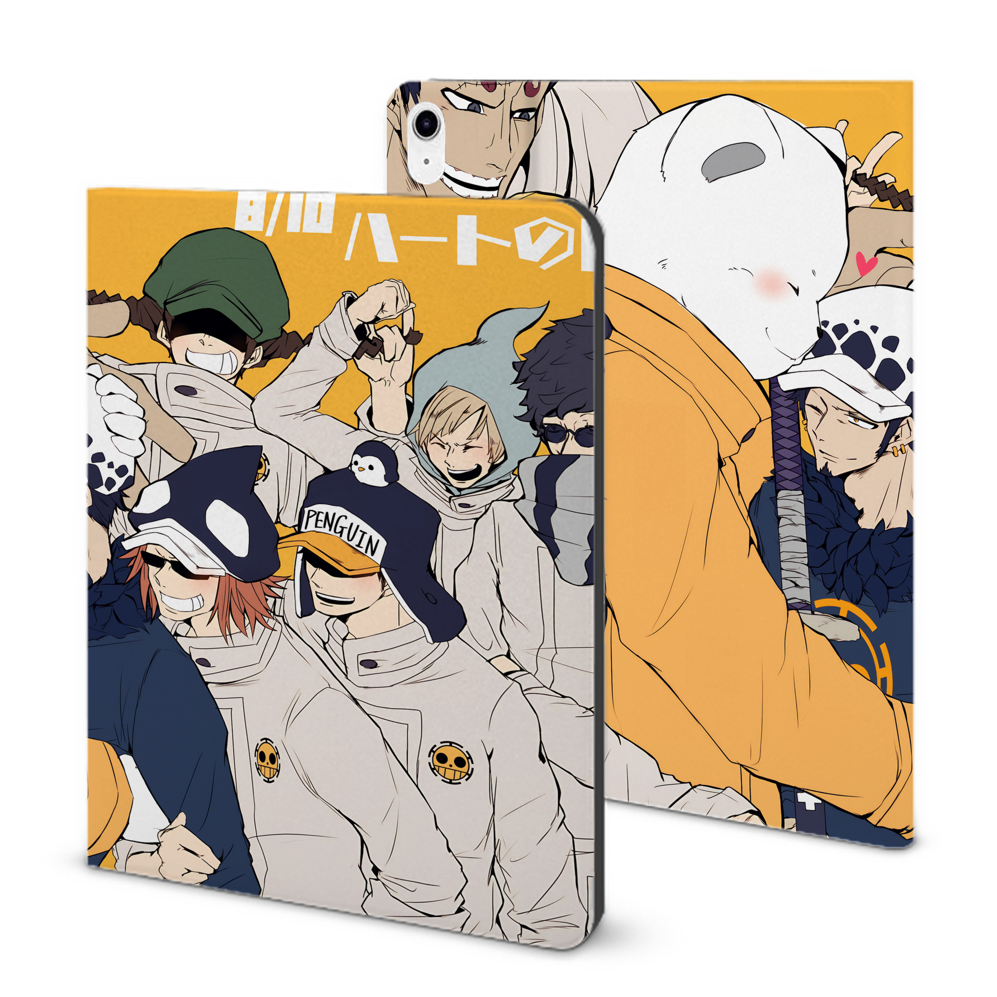 （画像用） ワンピース ONE PIECE IPad ケース ブック型 PUレザー TPU 耐衝撃 軽量 薄型 ペン収納なし 全面保護 IPad 各モデル対応